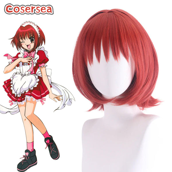 Tokyo Mew Mew Ichigo Momomiya 35cm Red Cosplay Wigs