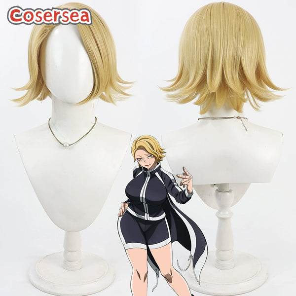 Cosersea Tougen Anki Kuina Sazanami 30cm Short Blonde Cosplay Wigs