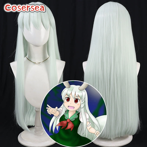 Cosersea Touhou Project Keine Kamishirasawa 80cm Light Green Cosplay Wigs