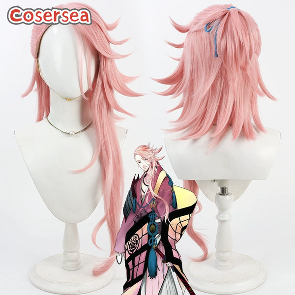 Cosersea Touken Ranbu Souza Samonji 70cm Pink Cosplay Wigs