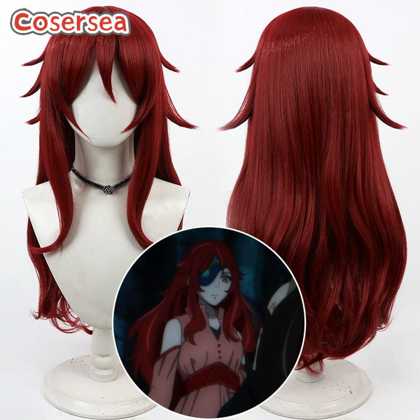 Tower of God Hwaryun 80cm Long Red Cosplay Wigs