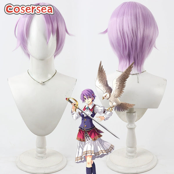 Cosersea Trails in the Sky Klose Rinz 30cm Short Light Purple Cosplay Wigs