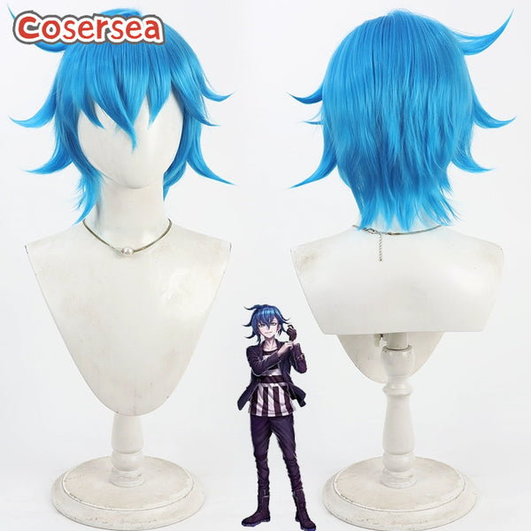 Tribe Nine Kazuki Aoyama 30cm Short Blue Cosplay Wigs