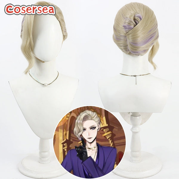 Twisted Wonderland Vil Schoenheit Mixed Color Cosplay Wigs