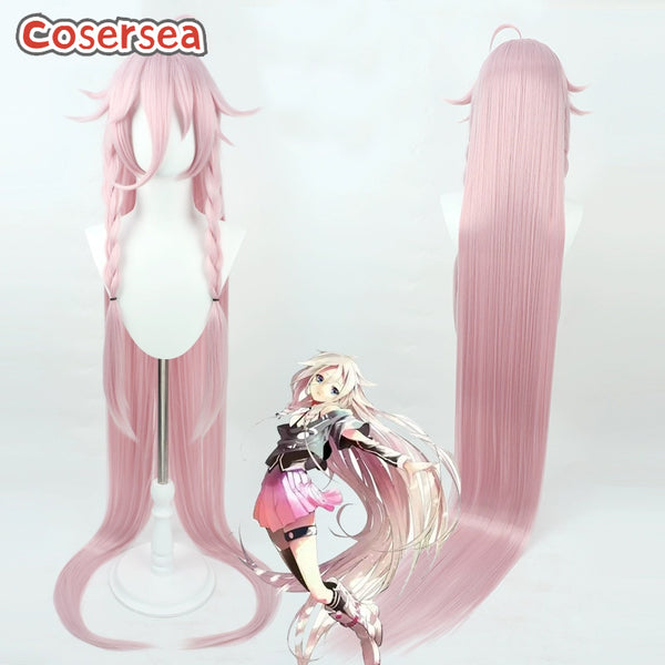 VOCALOID3 Library IA 150cm Long Pink Cosplay Wigs