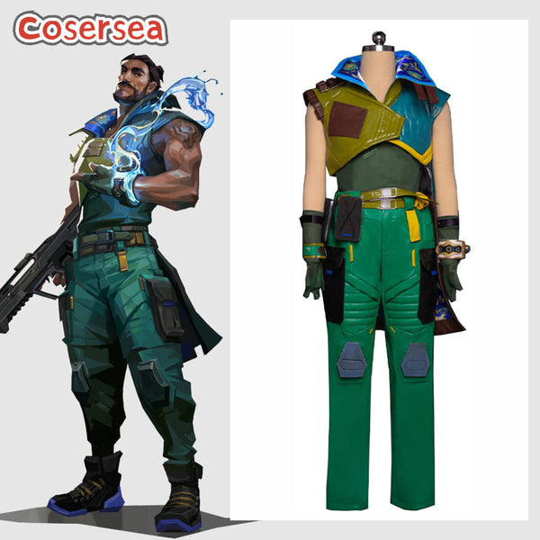 Valorant Harbor Halloween Men Uniform Cosplay Costume