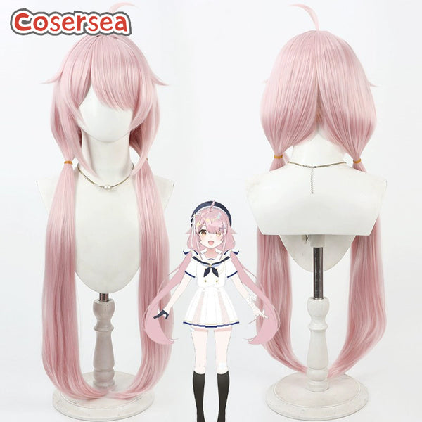 Virtual YouTuber Ace Taffy 80cm Pink Cosplay Wigs