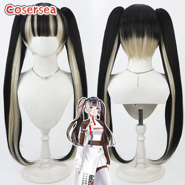 Virtual YouTuber Juufuutei Raden 90cm Ponytail Cosplay Wigs