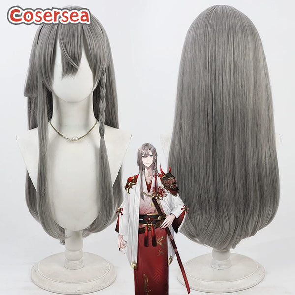 Virtual YouTuber Kaida Haru 60cm Dark Gray Cosplay Wigs