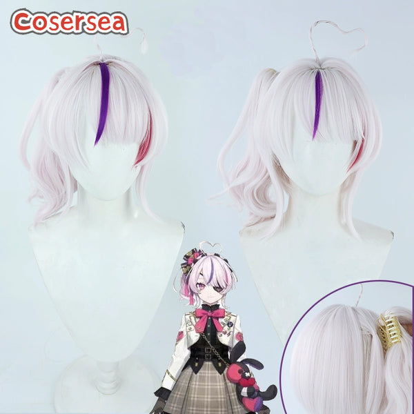 Virtual YouTuber Maria Marionette 35cm Pink Mixed Purple Red Cosplay Wigs