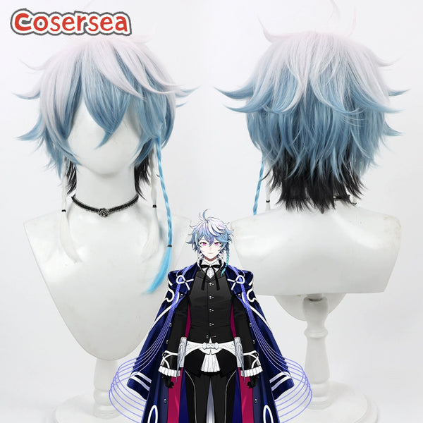 Virtual YouTuber Octavio 30cm Mixed Color Men Cosplay Wigs