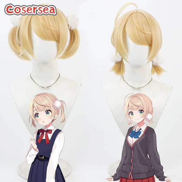 Virtual YouTuber Shigure Ui Blonde Cosplay Wigs