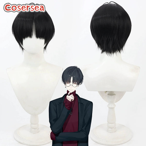 Virtual YouTuber Yumeoi Kakeru 30cm Black Cosplay Wigs