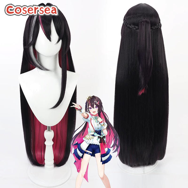 Virtual YouTuber Azki 80cm Long Mixed Color Cosplay Wigs