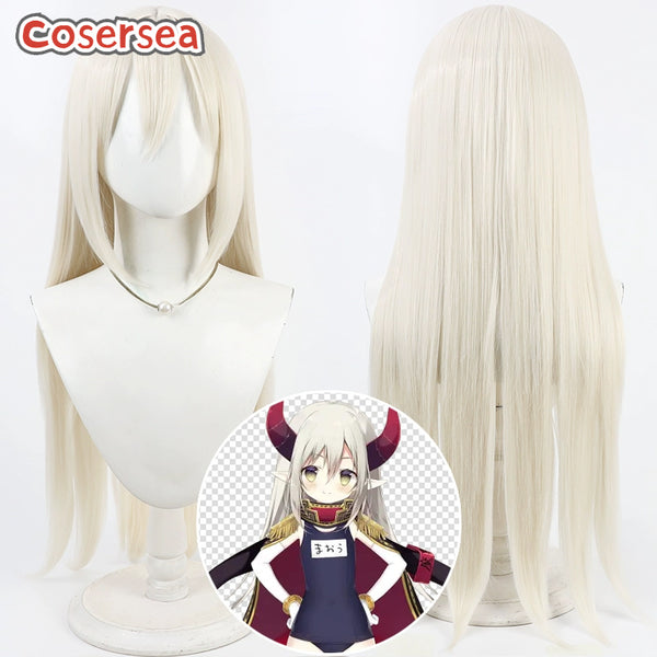 Cosersea Virtual YouTuber Emma August 70cm Long Light Blonde Cosplay Wigs