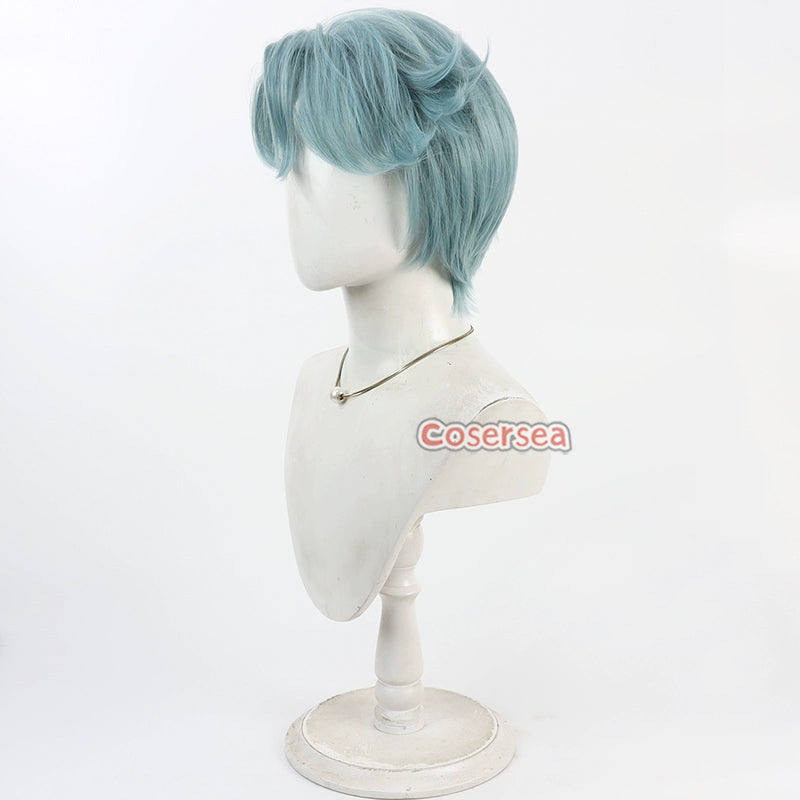 Freodore Color Code Virtual YouTuber Freodore 30cm Short Green Men Cosplay Wigs – coserseas