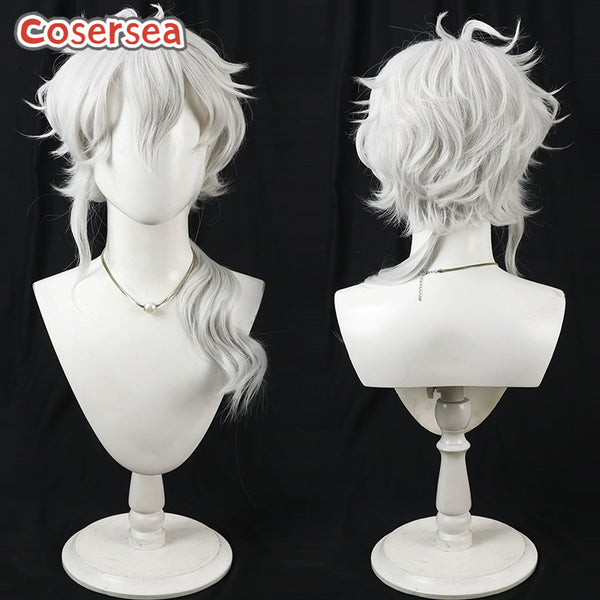 Cosersea Virtual YouTuber Murakumo Kagetsu 2nd Anniversary 30cm Silver White Cosplay Wigs