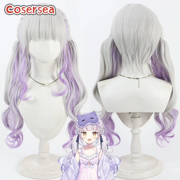 Virtual YouTuber Murasaki Shion 60cm Ponytail Cosplay Wigs