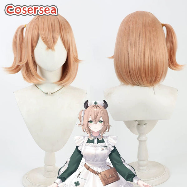 Virtual YouTuber Nimi Nightmare 30cm Orange Pink Cosplay Wigs