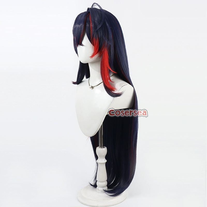 Cosersea Virtual YouTuber Ryugasaki Rene 100cm Blue Mixed Red Cosplay ...