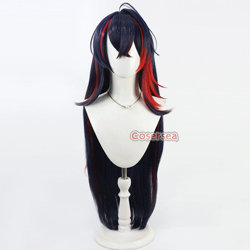 Cosersea Virtual YouTuber Ryugasaki Rene 100cm Blue Mixed Red Cosplay ...