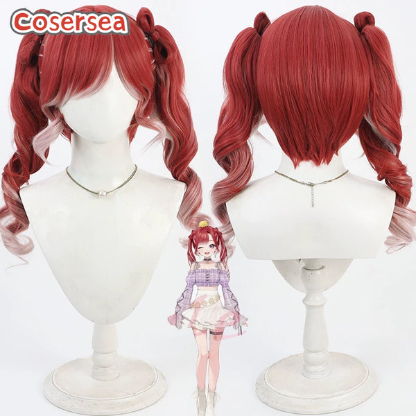 Virtual YouTuber Saotome Berry Ponytail Cosplay Wigs