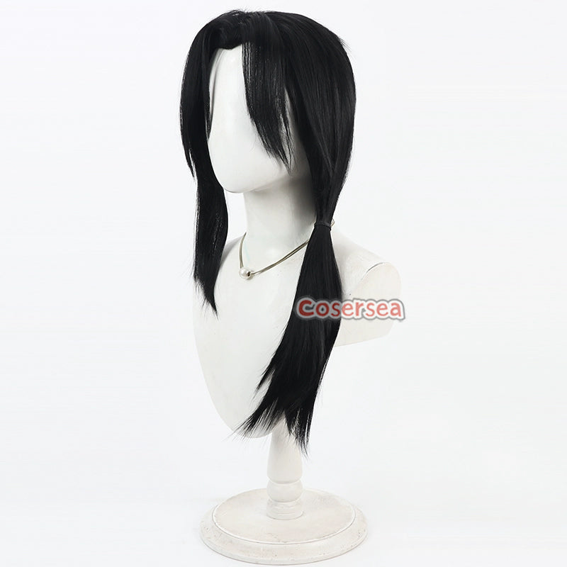 Shellin Burgundy Virtual YouTuber Shellin Burgundy 70cm Black Cosplay Wigs – coserseas