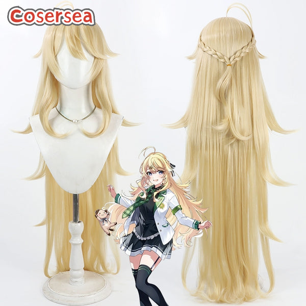 Virtual YouTuber Todo Kohaku 100cm Long Blonde Cosplay Wigs