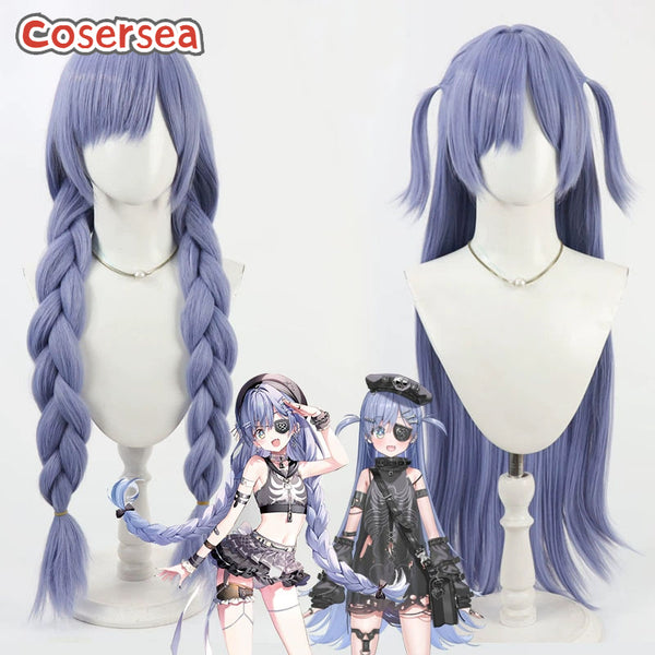 Cosersea Virtual YouTuber Yano Kuromu 90cm Light Purple Braided Cosplay Wigs
