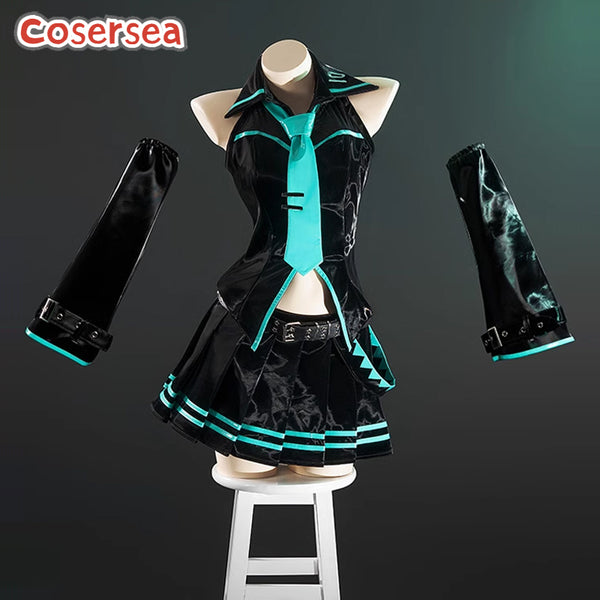 Vocaloid 16th Anniversary Women Black Dress Cosplay Costume