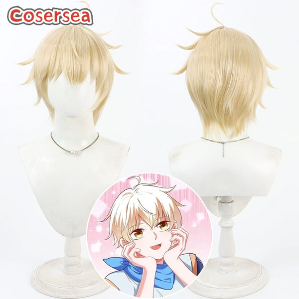 Cheating Men Must Die Shushu 30cm Blonde Men Cosplay Wigs