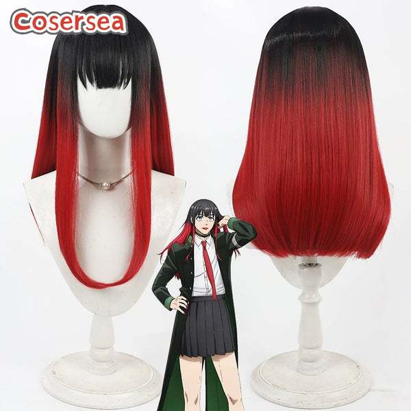 Wind Breaker Tasuku Tsubakino 55cm Black Gradient Red Cosplay Wigs