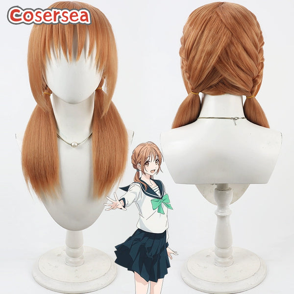 Cosersea With You, Our Love Will Make It Through Mari Asaka 50cm Orange Brown Cosplay Wigs