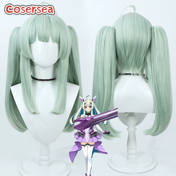 X-STIA Yuri Amakubo YOkima Kouji Green Ponytail Cosplay Wigs