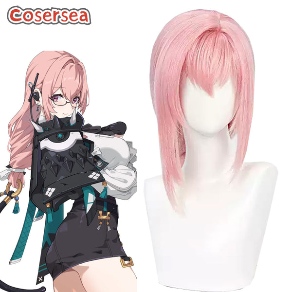 Zenless Zone Zero Tsukishiro Yanagi 65cm Long Pink Braided Cosplay Wigs