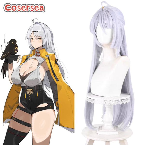 Zenless Zone Zero Yixuan 80cm Long Silver White Cosplay Wigs
